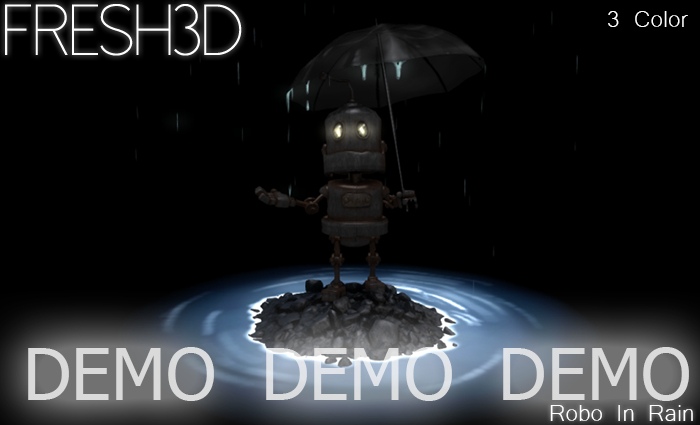 Fresh3D Cute Robo in Rain DEMO