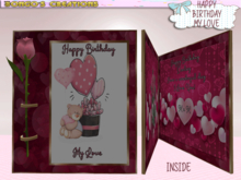 BMC3061 - HAPPY BIRTHDAY MY LOVE - CARD.