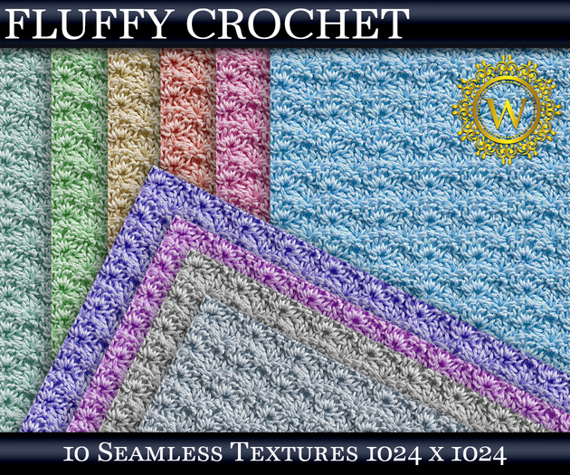 Fluffy Crochet 10 Seamless Textures - WonderWall