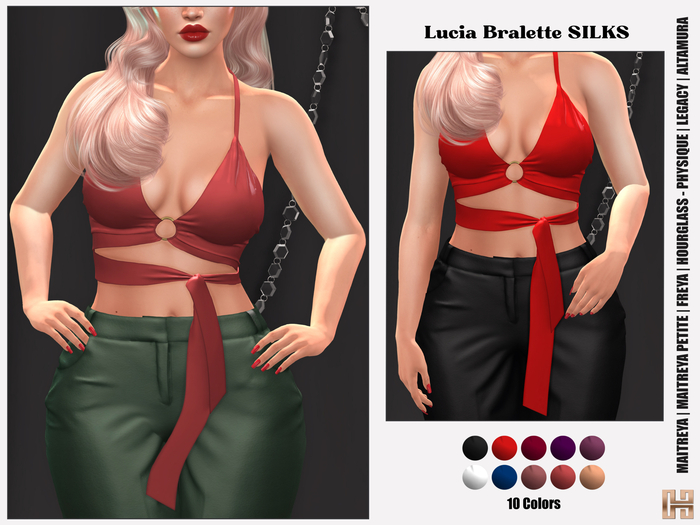 [hh] Lucia Bralette SILKS