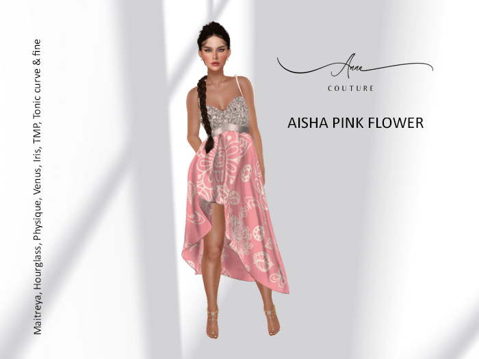 *AS* AISHA FLW PINK