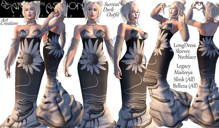 ART & FASHION - SURREAL DARK OUTFIT