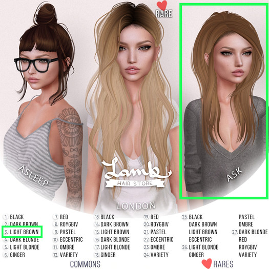 Lamb. Ask - Light Brown Pack