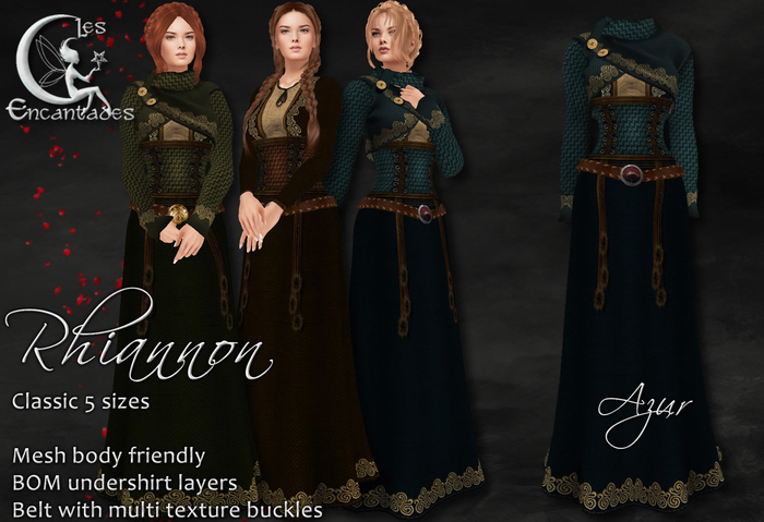 *LE* Rhiannon Azur   - Medieval celtic gown