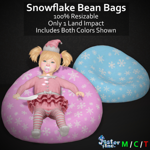 [Jester Inc.] Snowflake Bean Bags!
