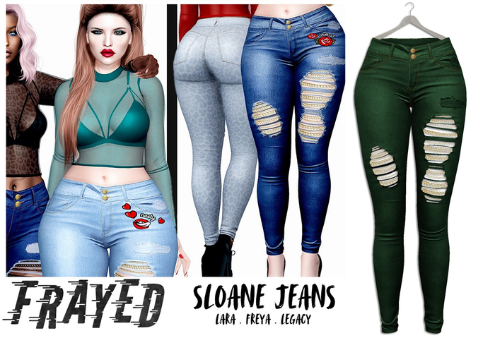 Frayed - Sloane Jeans - Green