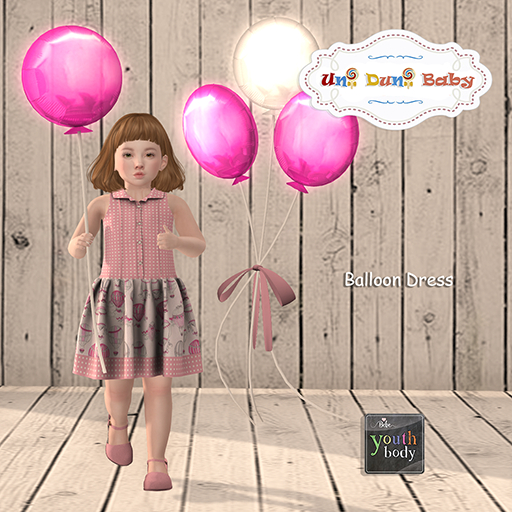 {UDB} Balloon Dress Blue