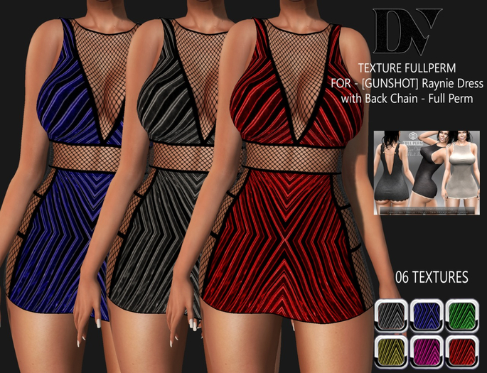 DV-[GUNSHOT] Raynie Dress with Back Chain - Textures