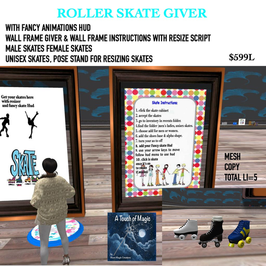FRAMED VERSION-The Ulltimate roller skate giver with fancy hud-