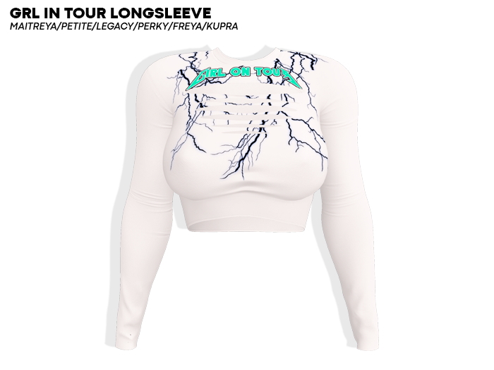 ROULY :: Grl in Tour Longsleeve - ThunderWhite
