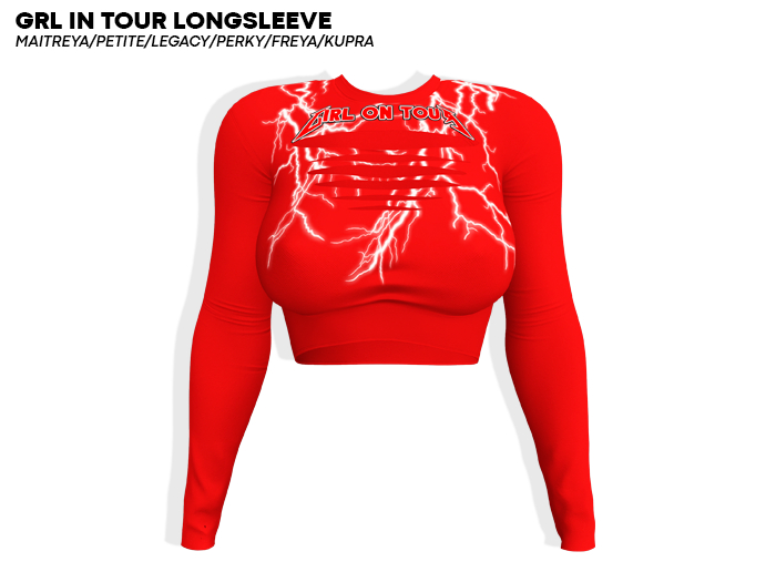 ROULY :: Grl in Tour Longsleeve - ThunderRed