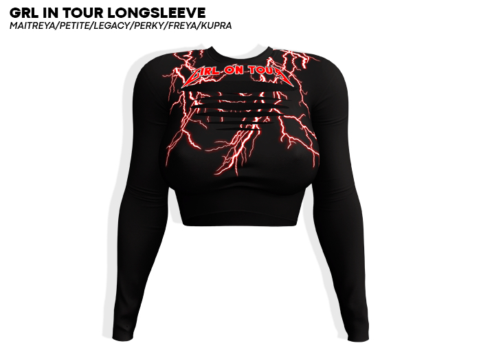 ROULY :: Grl in Tour Longsleeve - ThunderBlack2