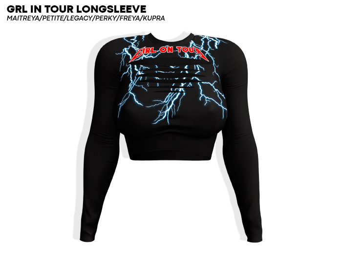 ROULY :: Grl in Tour Longsleeve - ThunderBlack