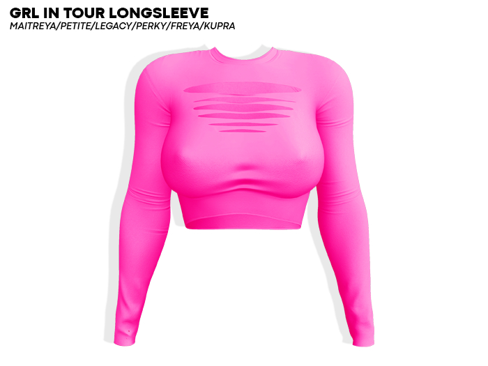 ROULY :: Grl in Tour Longsleeve - Fuxia