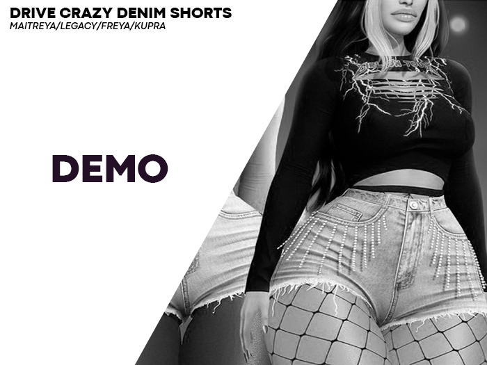 ROULY :: Drive Crazy Denim Shorts - DEMO