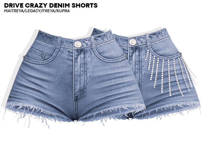 ROULY :: Drive Crazy Denim Shorts - Fancy