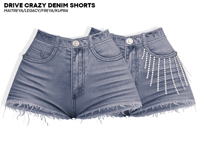 ROULY :: Drive Crazy Denim Shorts - Round
