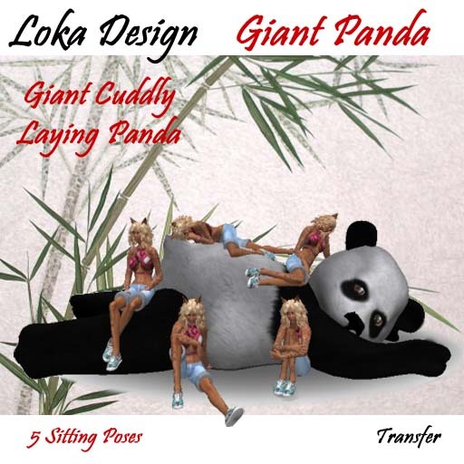 Loka Design ~ Laying Panda 