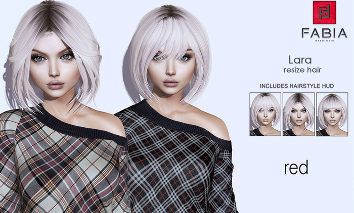-FABIA- Mesh Hair   < Lara> Red