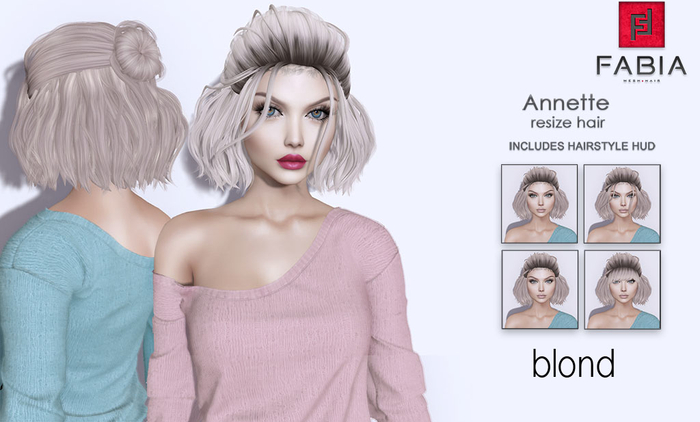 -FABIA- Mesh Hair   < Annette> Blond