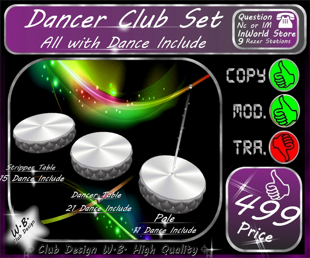 * New *Dancer Club Set * Include Dance all *