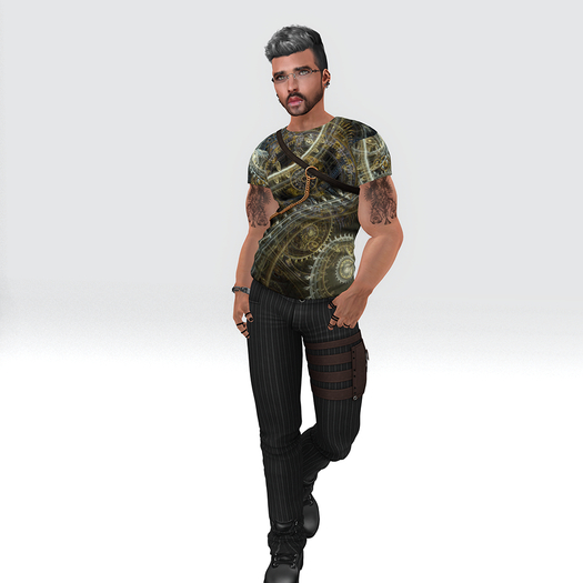 RC Strapped Shirt Steampunk 4 ADD