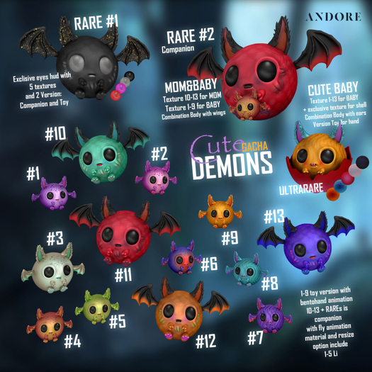 :ANDORE: - Gacha - Cute Demons ULTRARARE