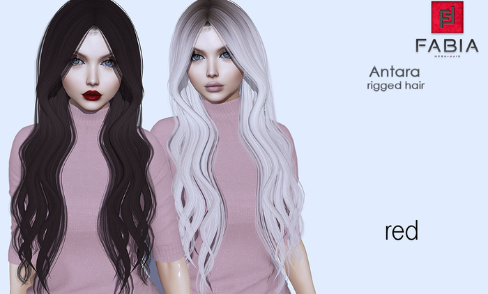 -FABIA- Mesh Hair   < Antara> Red