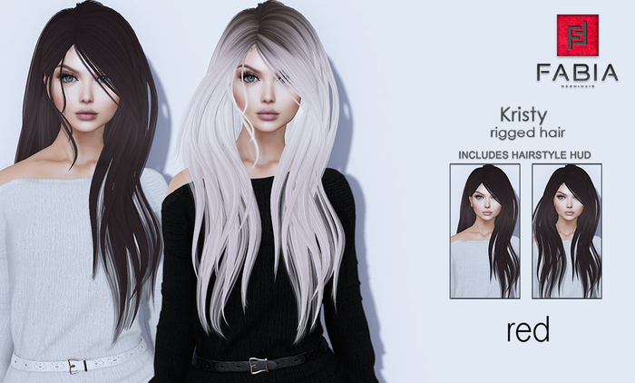 -FABIA- Mesh Hair   < Kristy> Red