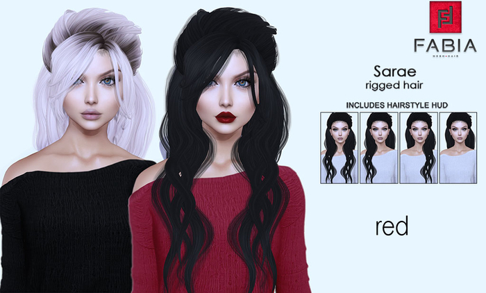 -FABIA- Mesh Hair   < Sarae> Red