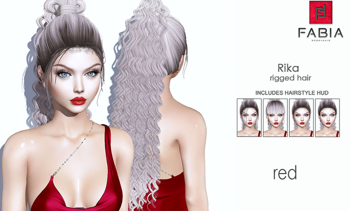 -FABIA- Mesh Hair   < Rika> Red
