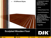 DJK -- Sculpted Wooden Floor (10 Pack)