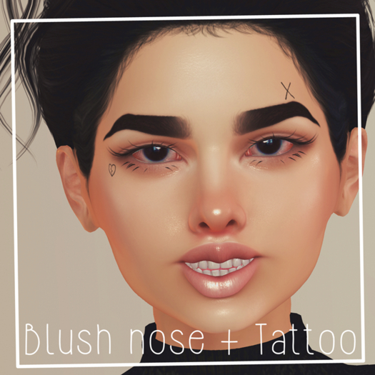 blush nose makeup