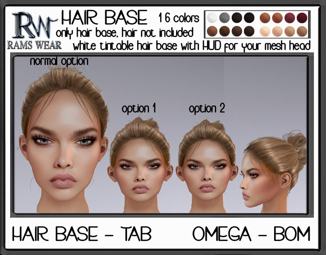 RAMS WEAR- Hair Base Tab -FEMALE