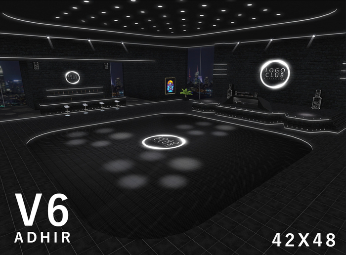 V6 - [White Neon Tintable] - Neon Disco Club V6 - [ADHIR] - BOX