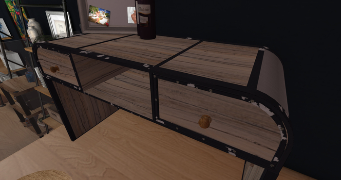 Worn Off Desk (Techno Boho Style)