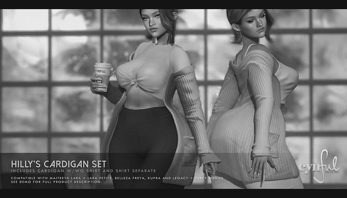 Cynful Hilly's Cardigan Set - Demo  (Check description for included sizes)