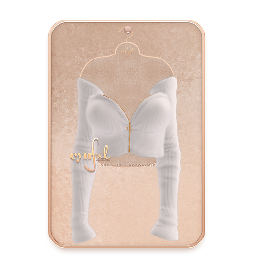 Cynful Nini's Top + Armwarmers Set - White Maitreya Lara (+ Petite), Belleza Freya, Legacy (+ Perky), Kupra
