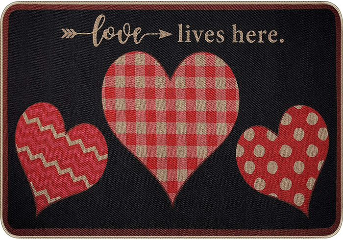 ^Dejavu^ Full Perm Valentines Heart Rug 06