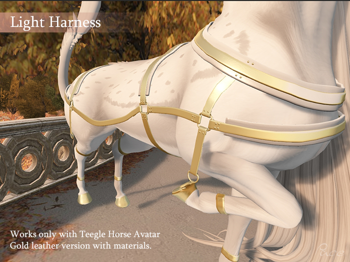 Pace. Light Harness - Gold 'n White