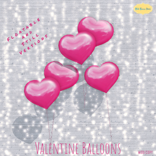 {OBD} Valentine Balloons [Pink]