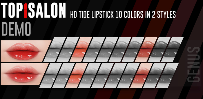 TOP1SALON - HD TIDE LIPSTICK (Genus) DEMO