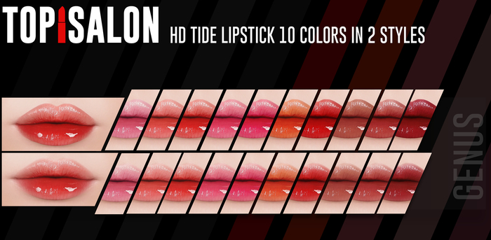 TOP1SALON - HD TIDE LIPSTICK (Genus) P2 PALE