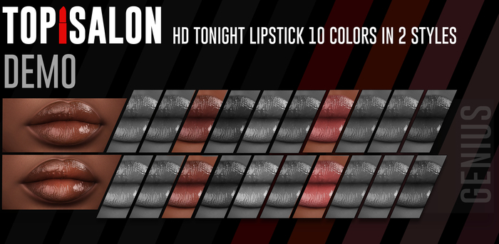 TOP1SALON - HD TONIGHT LIPSTICK (Genus) DEMO