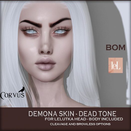 Corvus : Demona Skin Dead Lelutka BOM