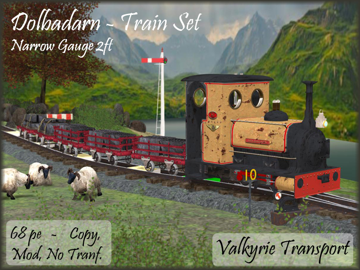 Dolbadarn Trainset: Loco + 5 wagons + Basic Track Pack