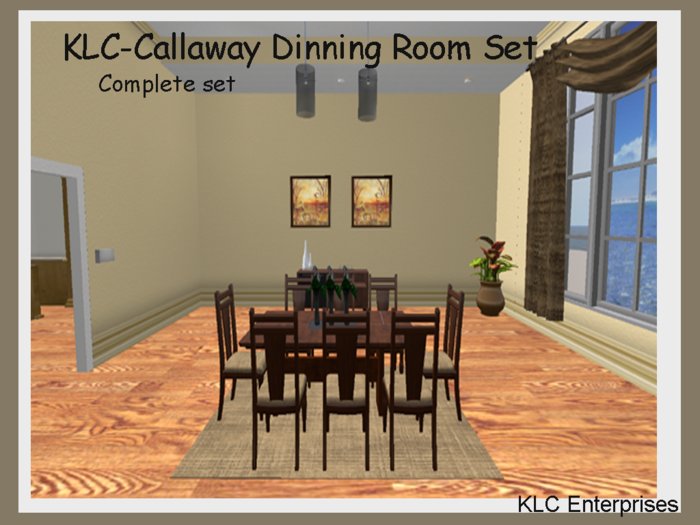 KLC-Callaway Dinning Room set(boxed)