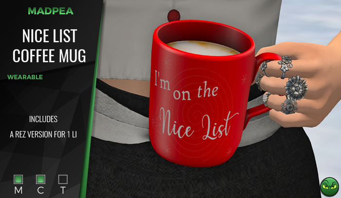 MadPea Nice List Coffee Mug