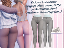 Lunar - Lamu Panties & Leggings & Shoes - Grey
