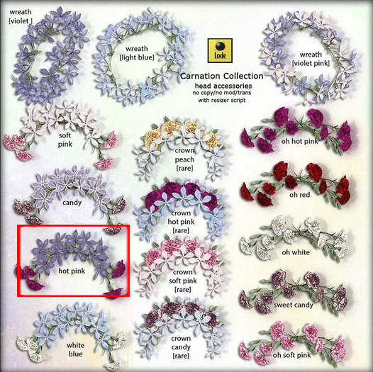 *LODE* Head Accessory - Carnation [hot pink]